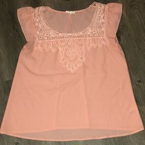 Light salmon pink blouse